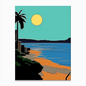 Minimal Design Style Of San Diego California, Usa 4 Canvas Print