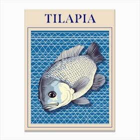 Tilapia Seafood Poster Canvas Print