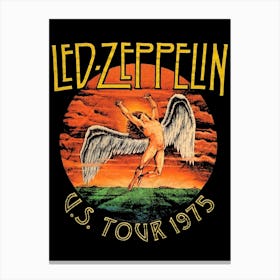 Led Zeppelin Us Tour 1975 1 Canvas Print