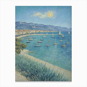 Whispers of the Mediterranean Day At The Beach Canvas Print