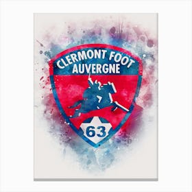 Clermont Foot Auvergne 63 4 Canvas Print