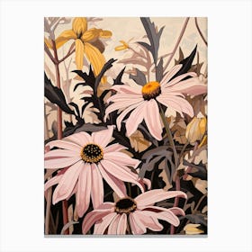 Black Eyed Susan 1 Flower Painting Canvas Print