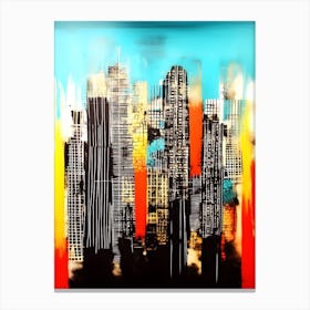 Integrated Chaos 2  - Cityscape Canvas Print