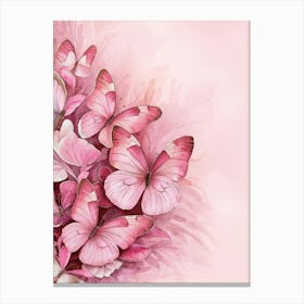 Pink Butterflies Canvas Print
