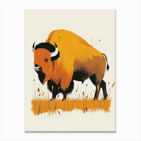 Yellow Bison 1 Canvas Print