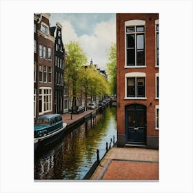 Amsterdam Canal Canvas Print