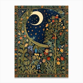 William Morris Moonlight In The Forest 141 Canvas Print