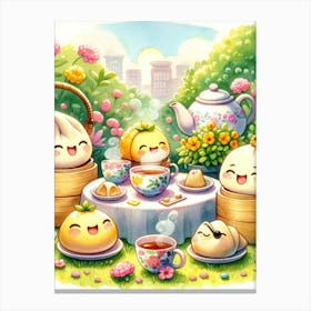 Chinese Tea Party Canvas Print