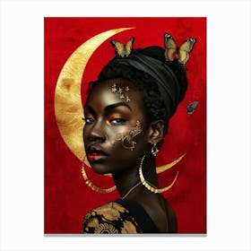 Ebony And Gold Canvas Print