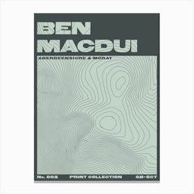 Ben Macdui - Scottish Munro Mountain Canvas Print