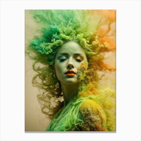 Smoked Woman Canvas Print