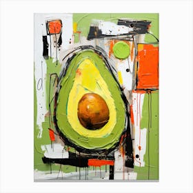 Green Avocado Canvas Print