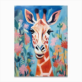 Giraffe Painting Canvas Print