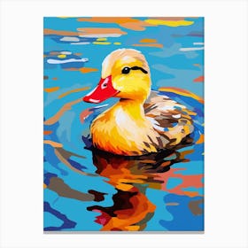 Ducklings Colour Pop 1 Canvas Print