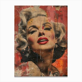 Marilyn Monroe By Robert Dick Canvas Print