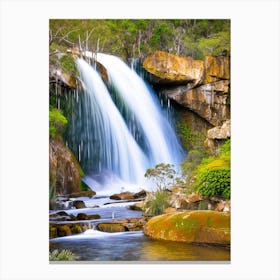Garrawilla National Park Waterfall, Australia Nat Viga Style (2) Canvas Print