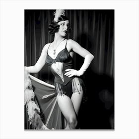 1920's Burlesque Dancer ~Reimagined 117 Canvas Print