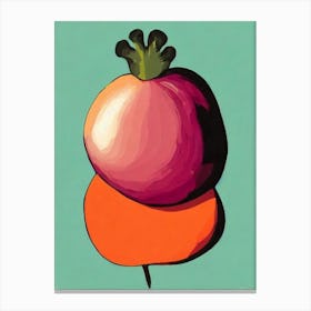 Turnip Bold Graphic vegetable Canvas Print