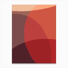 Abstract Painting in Reds Canvas Print