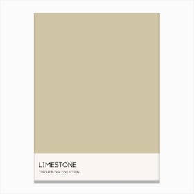 Limestone Colour Block Poster Canvas Print