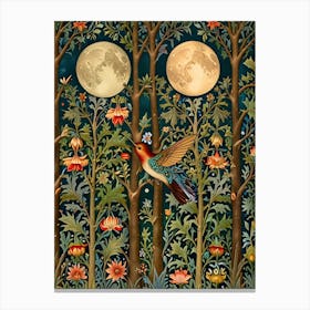 William Morris Moonlight In The Forest 148 Canvas Print