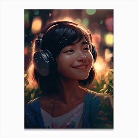 Lofi Girls 3 Canvas Print