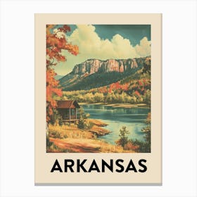 Arkansas Vintage Travel Poster 1 Canvas Print