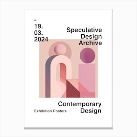 Speculative Design Archive Abstract Poster 29 Canvas Print