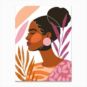 Portrait Of African American Woman 14 Canvas Print