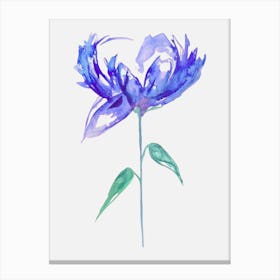 One Purple Flower Canvas Print