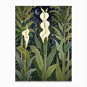 William Morris Calla Lily Canvas Print