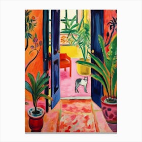 Cat In The Doorway Canvas Print