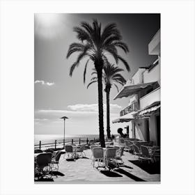 Marbella, Spain, Black And White Analogue Photography 2 Canvas Print