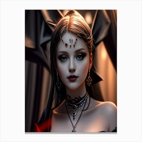 Gothic Beauty 1 Canvas Print