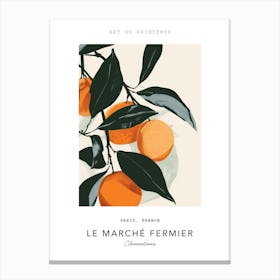 Clementines Le Marche Fermier Poster 2 Canvas Print