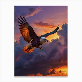 Bald Eagle In Flight Canvas Print