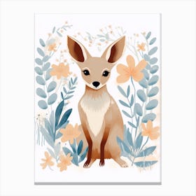 Baby Animal Illustration  Kangaroo 8 Canvas Print