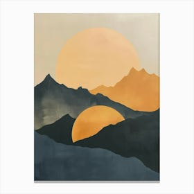 Sunset In The Mountains 41 Canvas Print