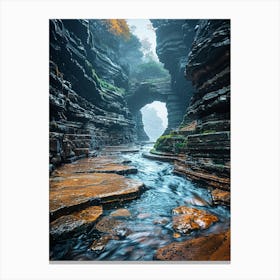 Sandstone Canyon Canvas Print