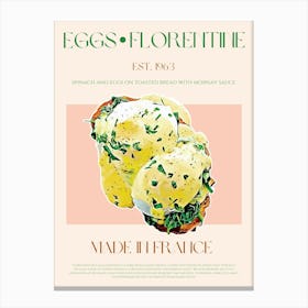 Eggs Florentine Mid Century Canvas Print