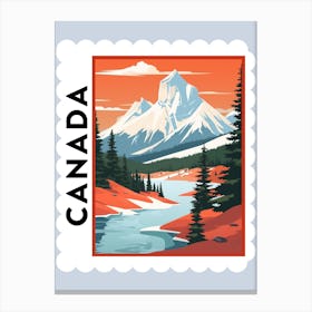 Canada 3 Travel Stamp Poster Canvas Print