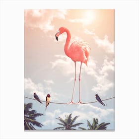 Flamingo & Friends Canvas Print