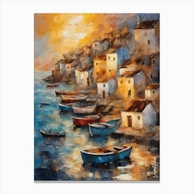 Magical Adriatic Coast Village Canvas Print