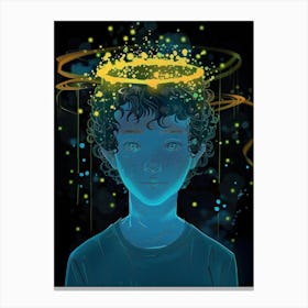 Boy With The Angel'S Crown Canvas Print