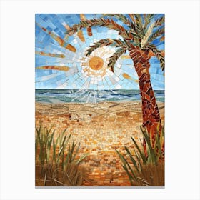 Beach Mosaic Canvas Print