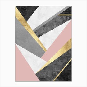 Geometric textures composition 5 Canvas Print