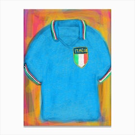 Italy Soccer Jersey 1982 Canvas Print