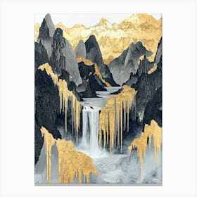 Sierra Madre Oriental Golden Peaks - Minimalist Grandeur Canvas Print