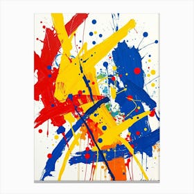 Flux Schnell Vibrant Modern Abstract Painting Featuring Bold C 0 Leinwandbild