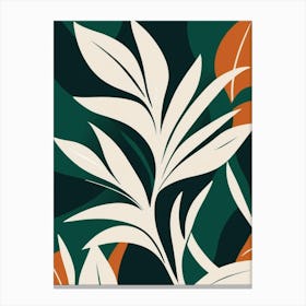 botanical garden leaf plant print Canvas Print